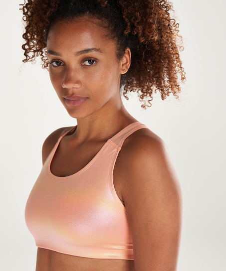 HKMX The Classic Level 2 Sports Bra, Orange