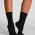 Rib Modal Crew Socks, Black