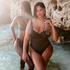 Luxe Shaping Swimsuit, Black