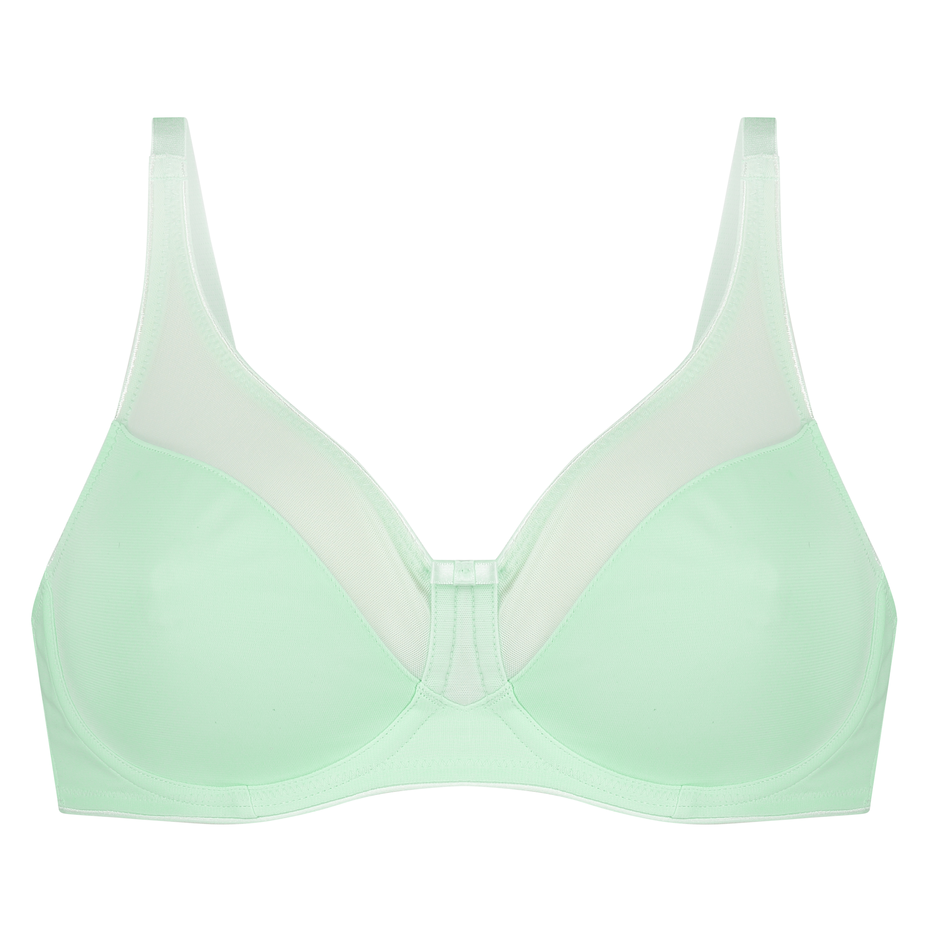 Nina Non-Padded Underwired Minimizer Bra, Green, main