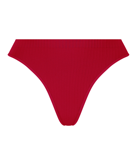 Dianne High Leg Thong, Red