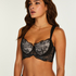 Elissa padded longline underwired bra Lucy Hale, Black