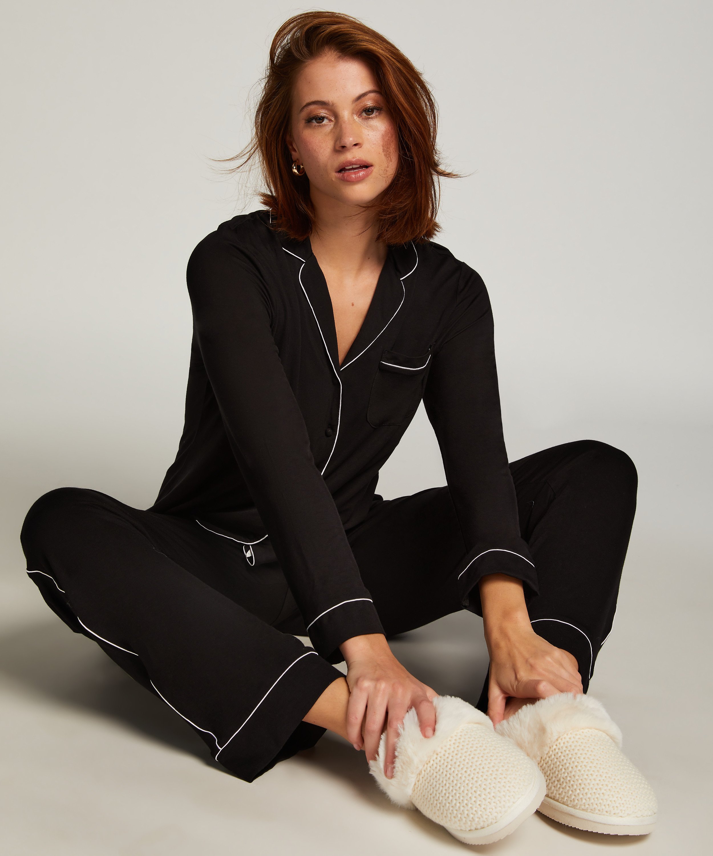 Essential Jersey Pants, Black, main