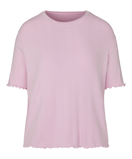 Pyjama Top Pointelle, Pink