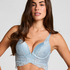 Push-Up Longline Bra Rosie, Blue