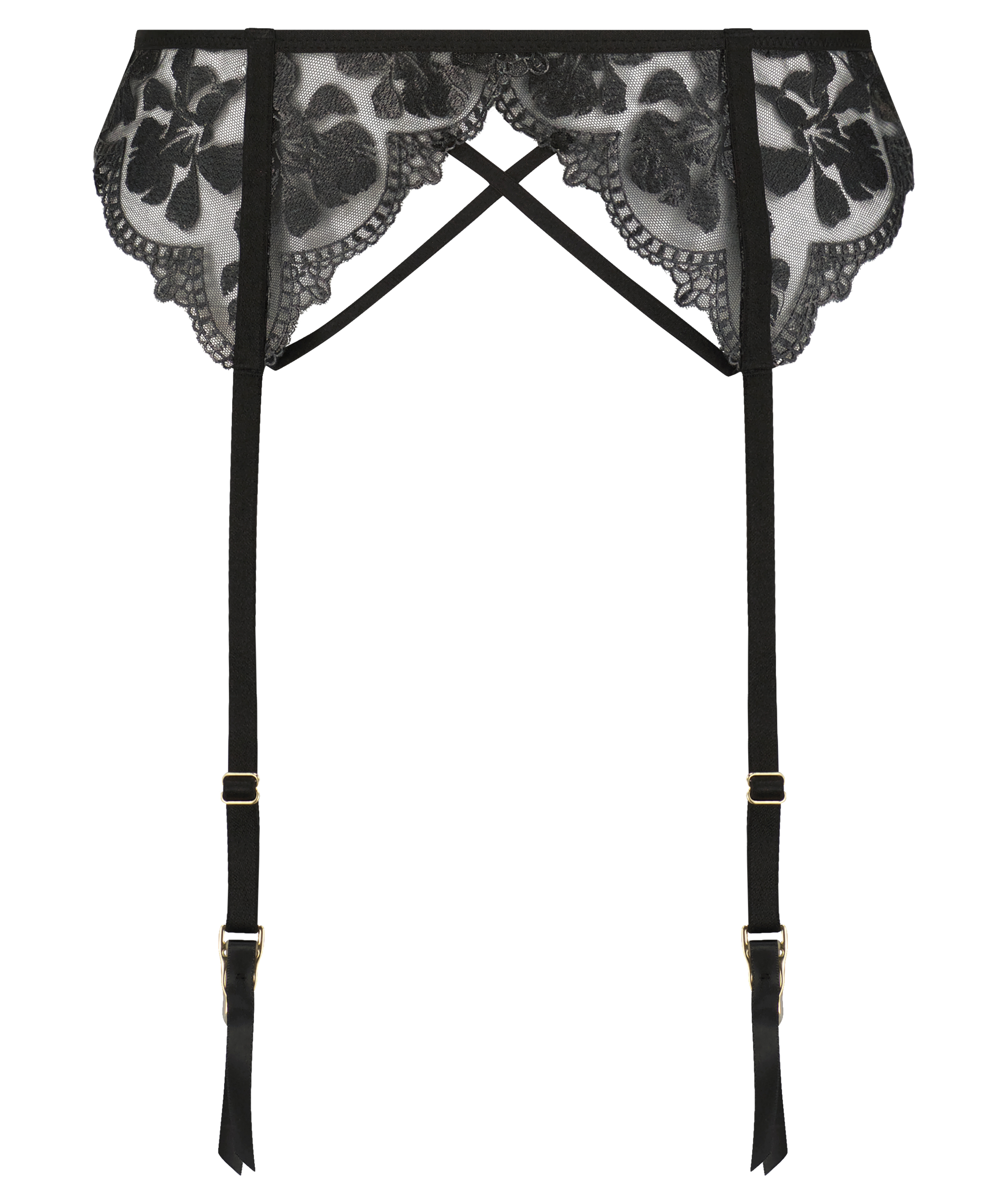 Mila Suspenders, Black, main