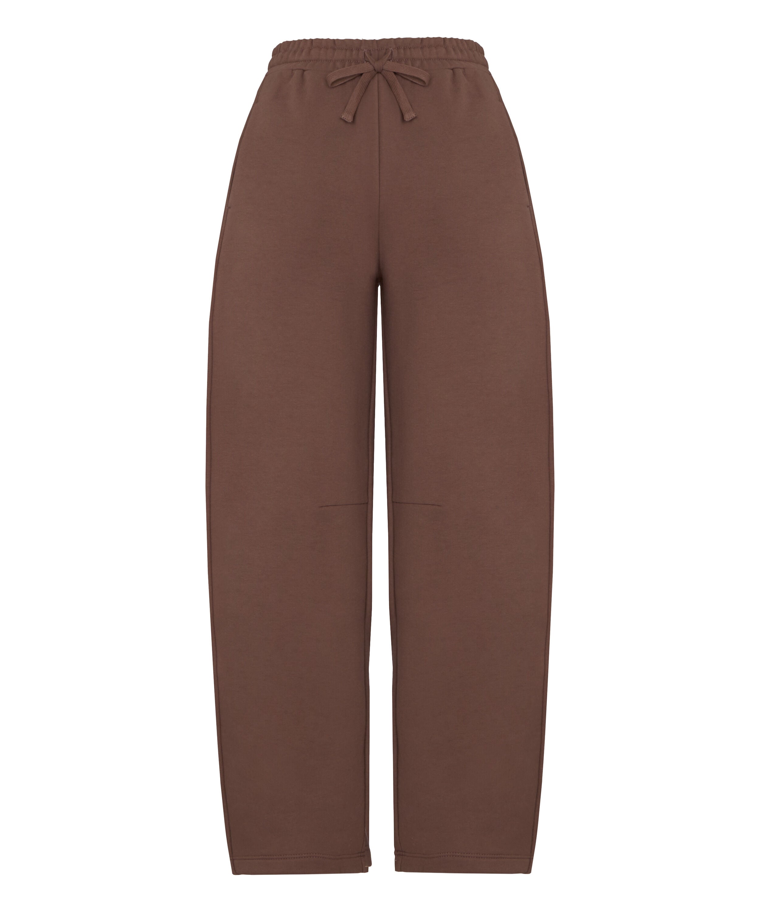 Pants Barrel Brushed Sweat, Brown