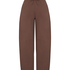 Pants Barrel Brushed Sweat, Brown