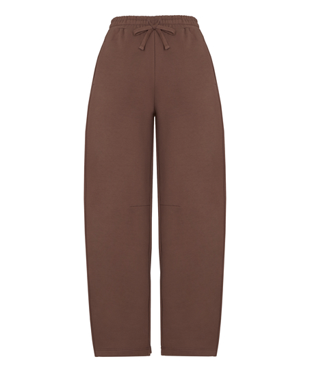 Pants Barrel Brushed Sweat, Brown