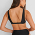 Vintage bikini crop top HKM x NA-KD, Black