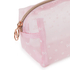 Dotted Mesh Make-Up Bag, Pink