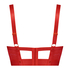 Occult padded longline push-up underwired bra, Red