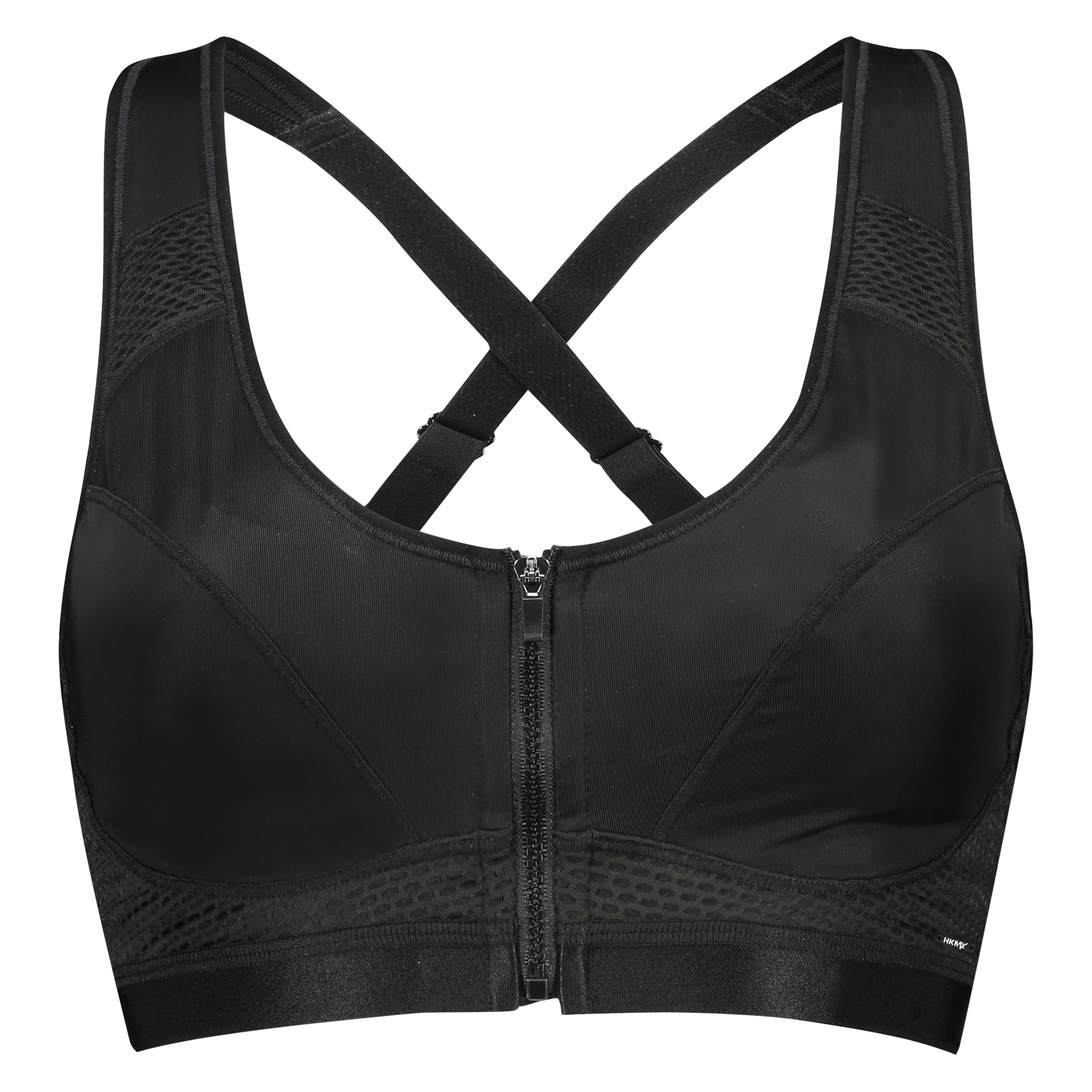 HKMX Sports bra The Pro Level 3, Black, main