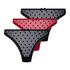 3-pack Thongs, Red