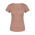 Henley Pyjama Top, Brown