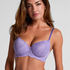Posie Padded Underwired Bra, Purple