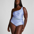 Shaping Shell Mesh Swimsuit, Blue