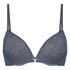 Lea Padded Underwired Push-Up Bra, Gray