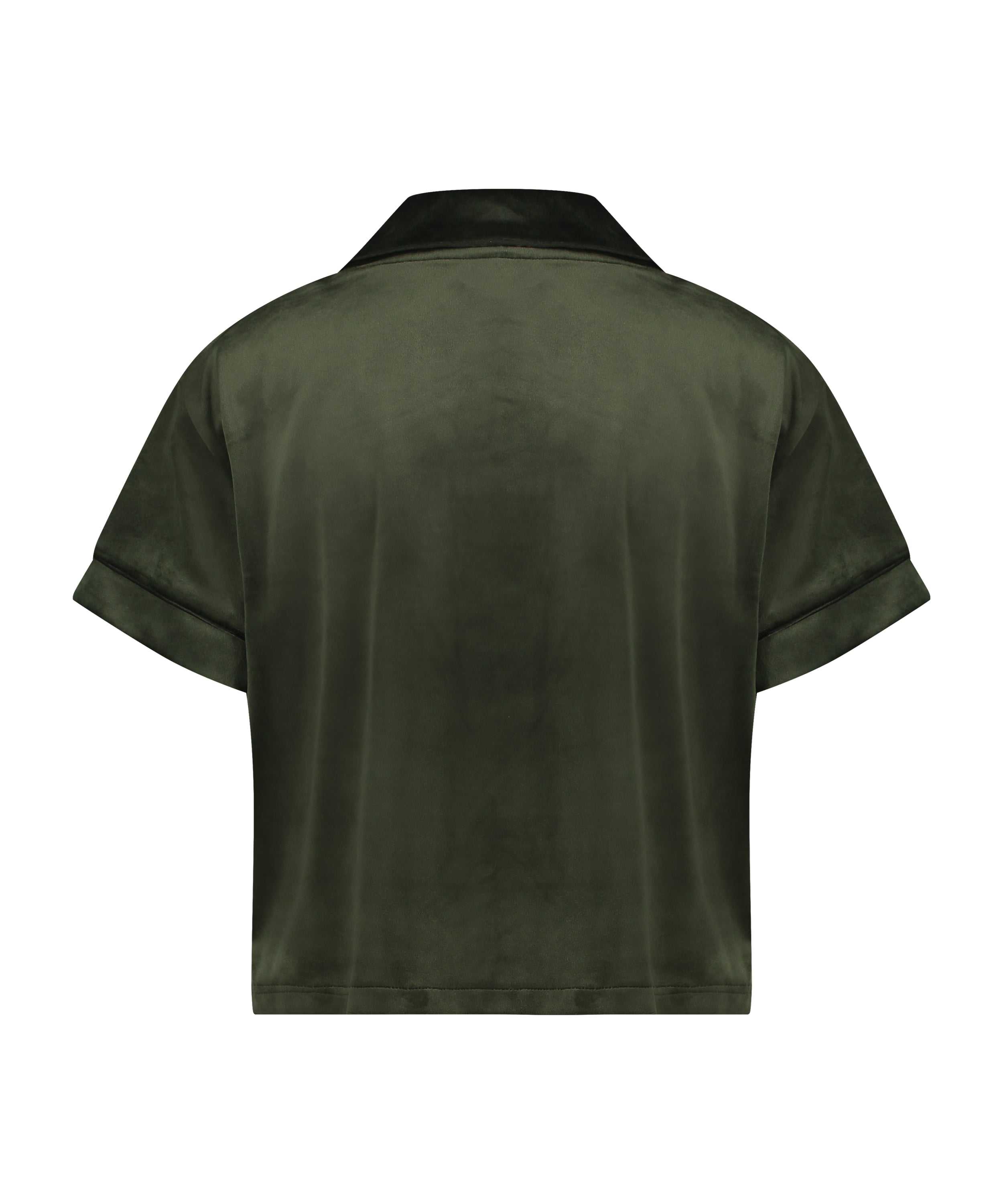 Short Sleeve Velour Jacket, Green, main