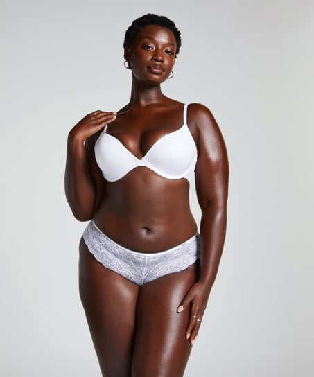 Angie Padded Underwired Push-Up Bra, White