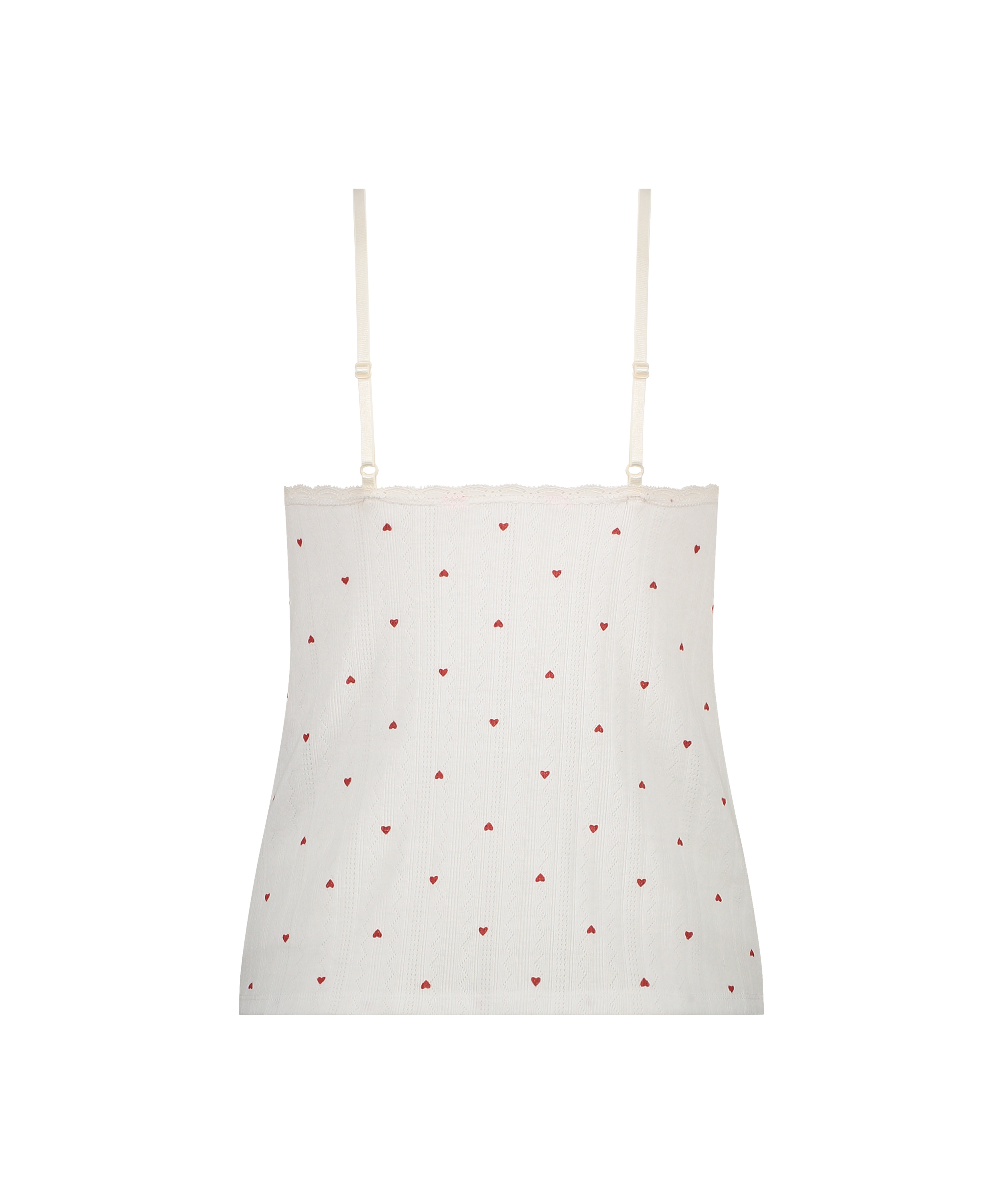 Cami lace top, White, main