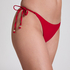 Luna String Bikini Bottom, Red