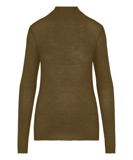 super soft Turtleneck shirt with Cashmere, Green