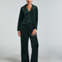 Velvet Pyjama Pants, Green