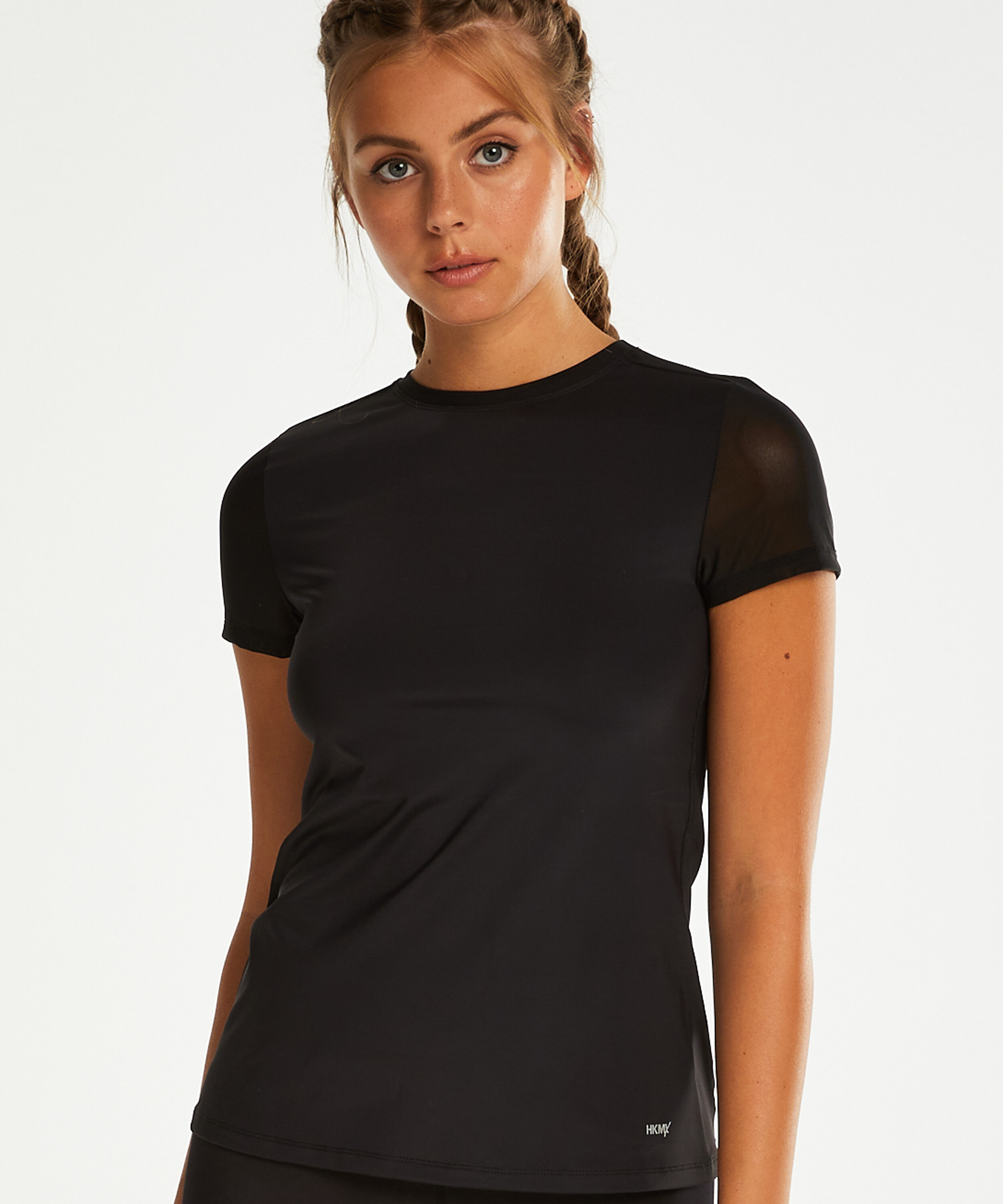 HKMX Open Back Sports Shirt, Black
