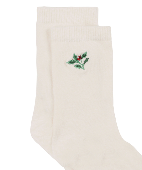 Modal Crew Socks, White