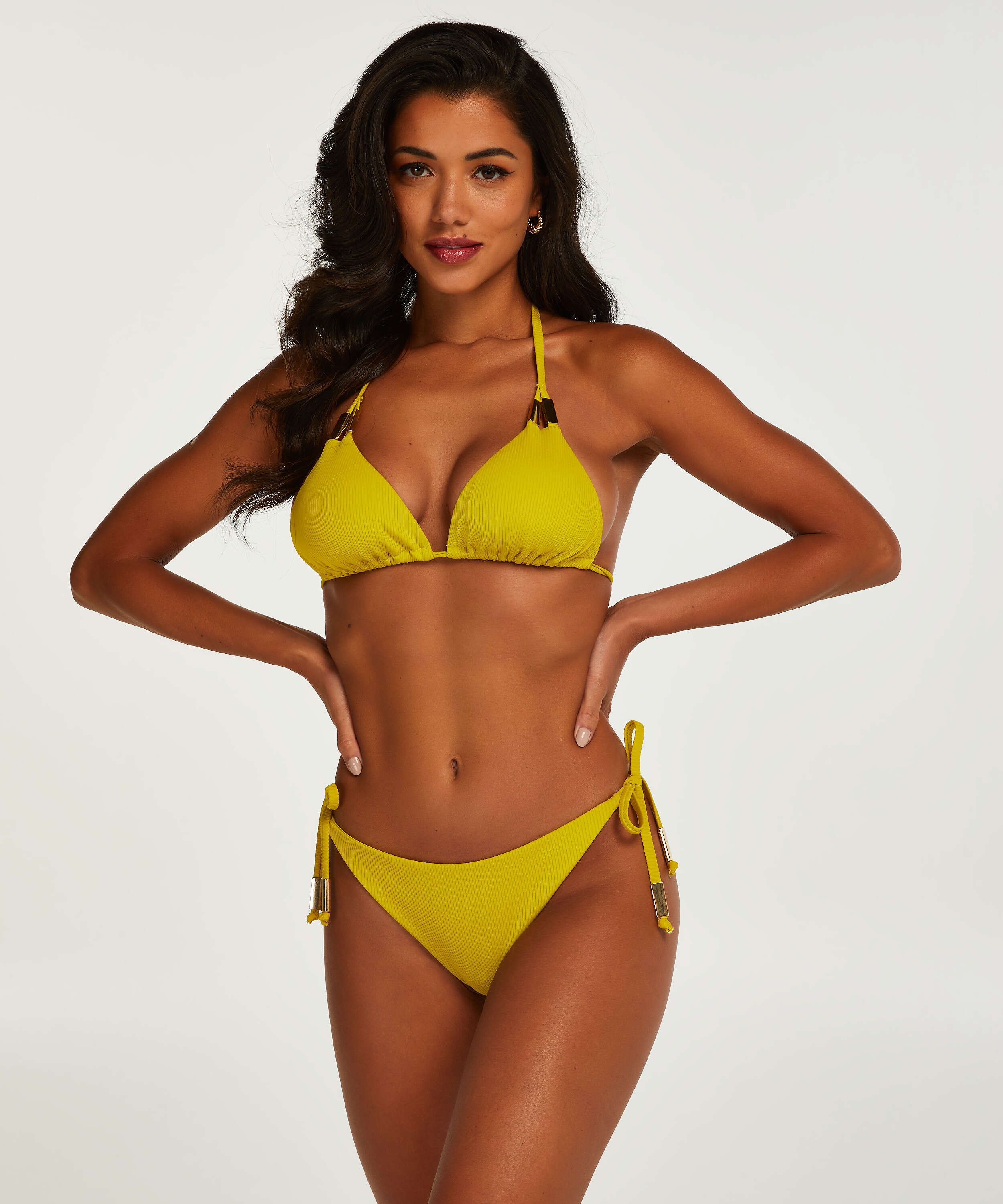Bahamas Triangle Bikini Top Rebecca Mir, Yellow, main