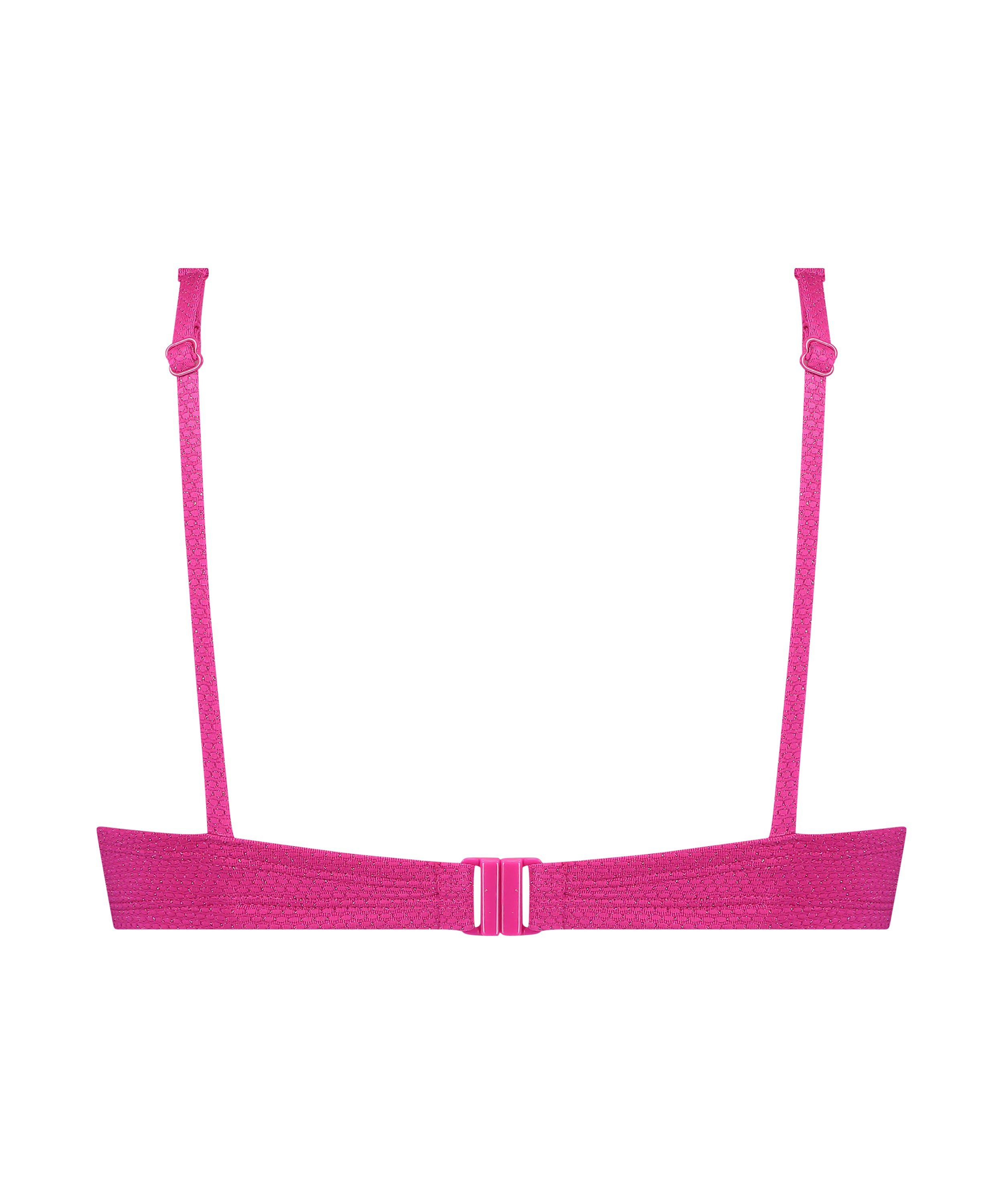 Scallop Lurex Bikini Top, Pink, main