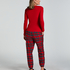 Flannel Pyjama Set, Red