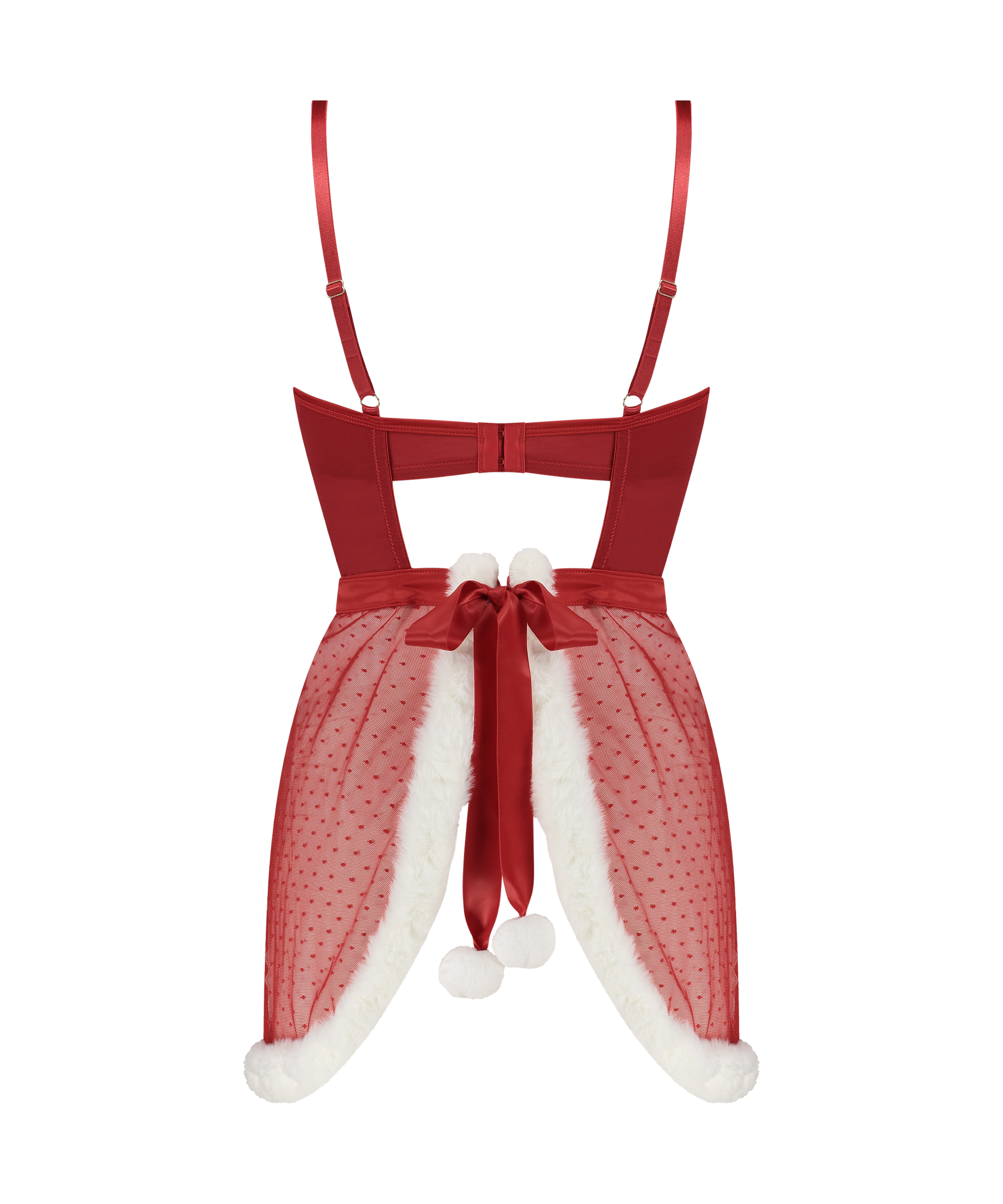 Sexy Santa Wired Slip Dress, Red, main