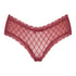 V-shaped Brazilian knickers mesh, Red