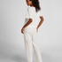 Pyjama Set Cotton Print, White