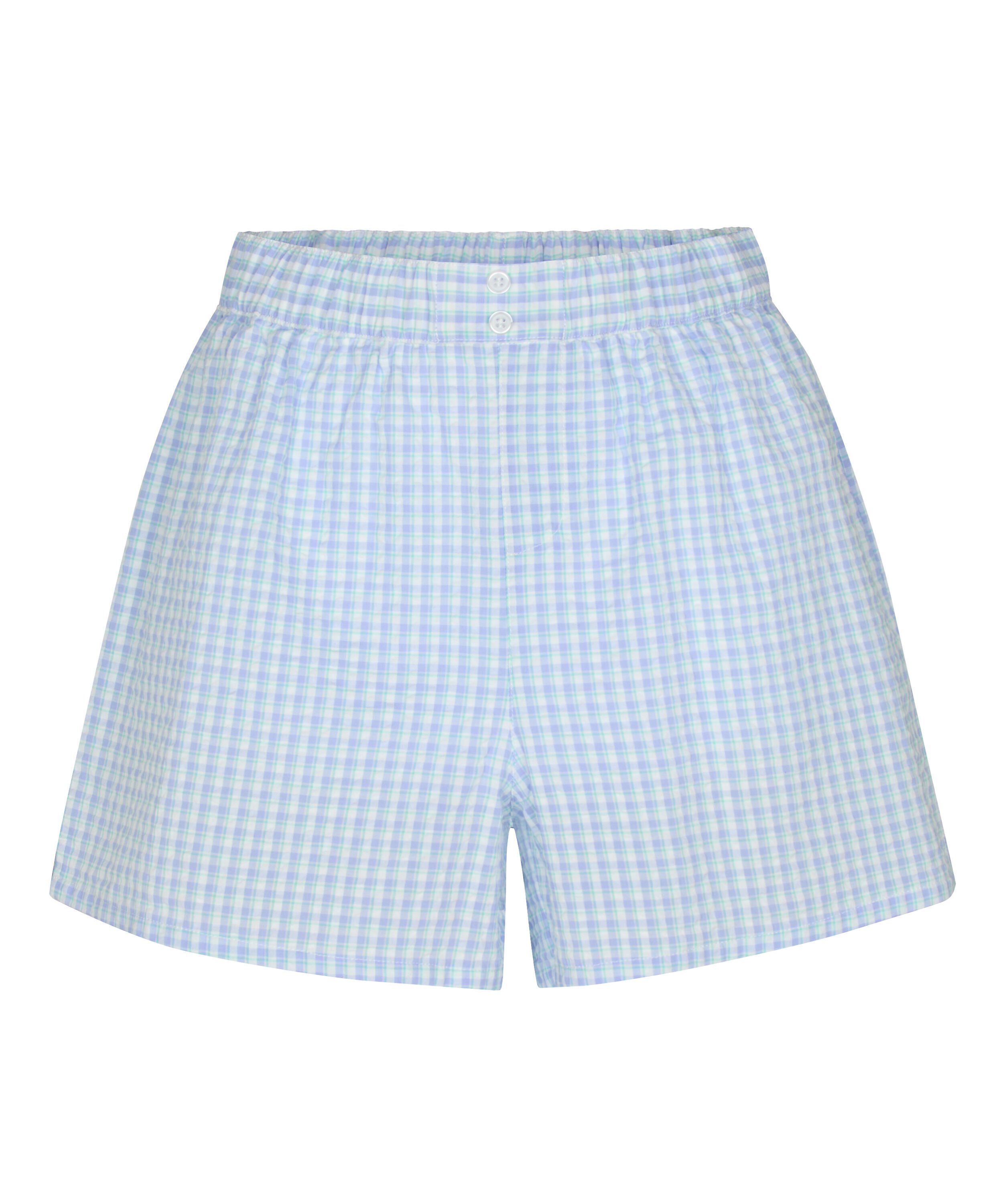 Pyjama Short Seersucker, Blue
