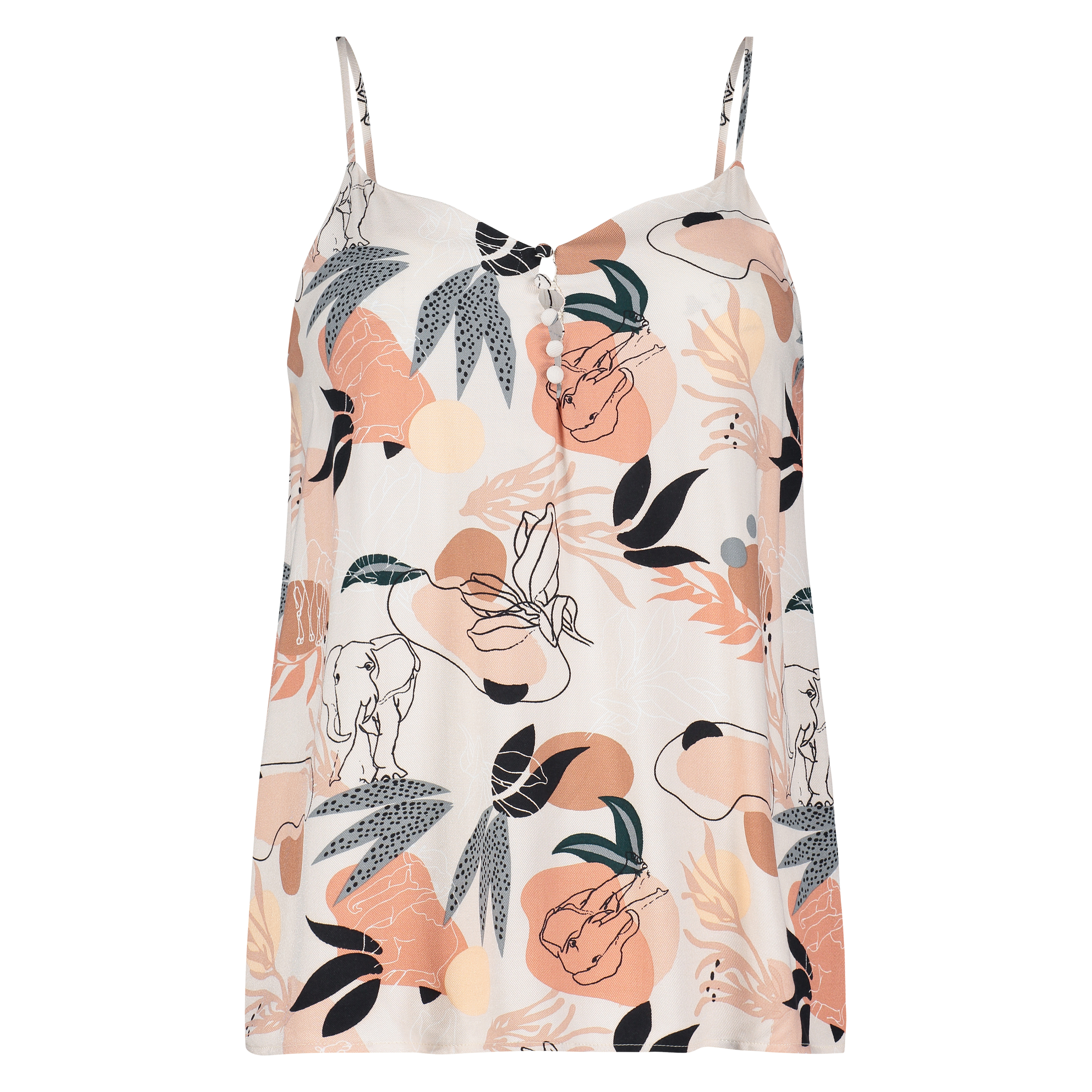 Woven cami, Pink, main