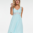 Modal Lace Slip Dress, Blue