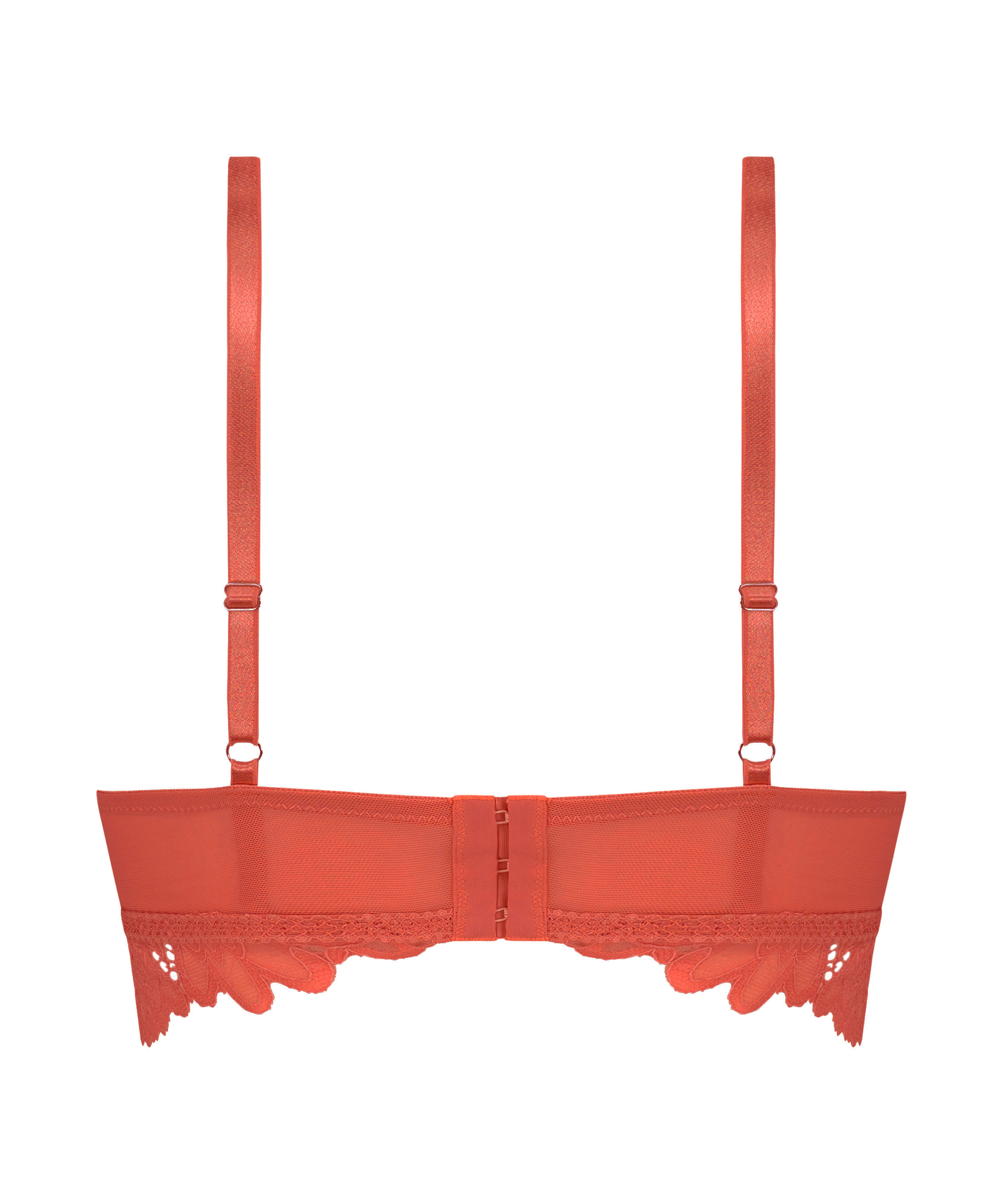 Shiloh Padded Longline Non-Underwired Bra, Red, main