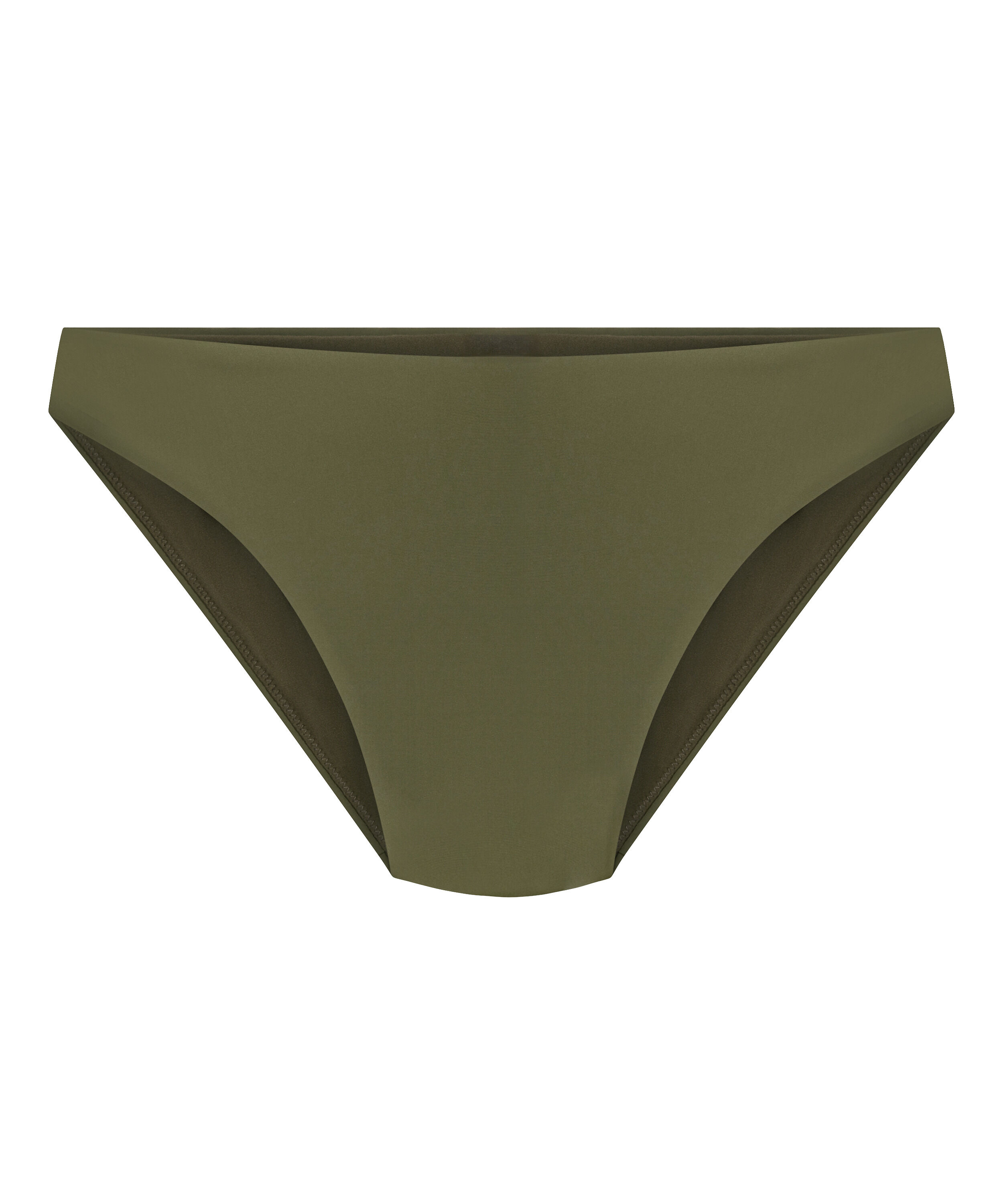 Luna High-Leg Bikini Bottoms, Green
