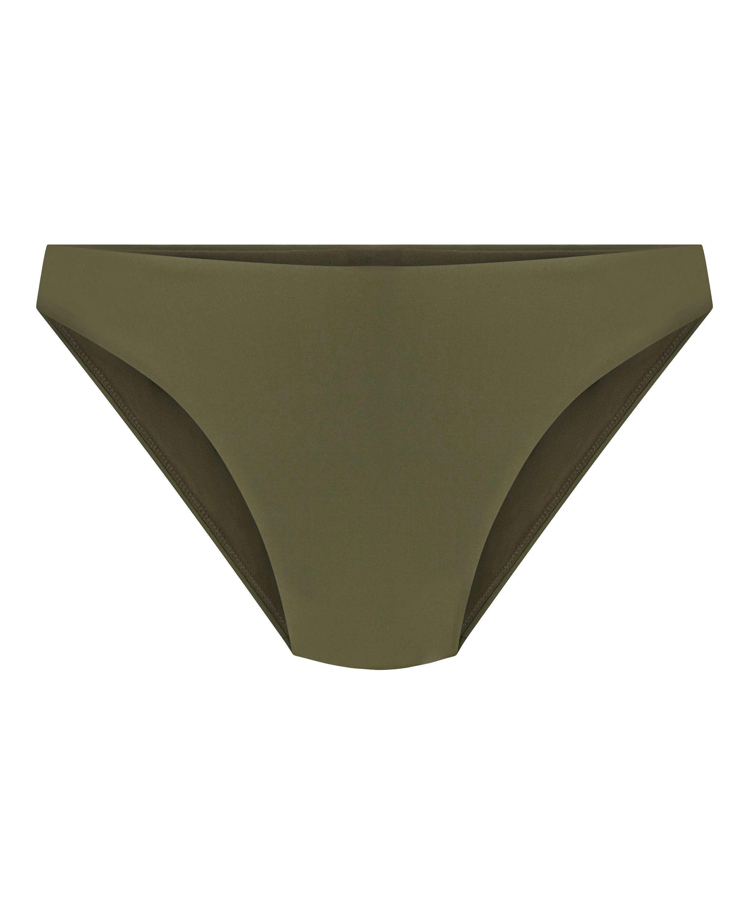 Luna High-Leg Bikini Bottoms, Green, main