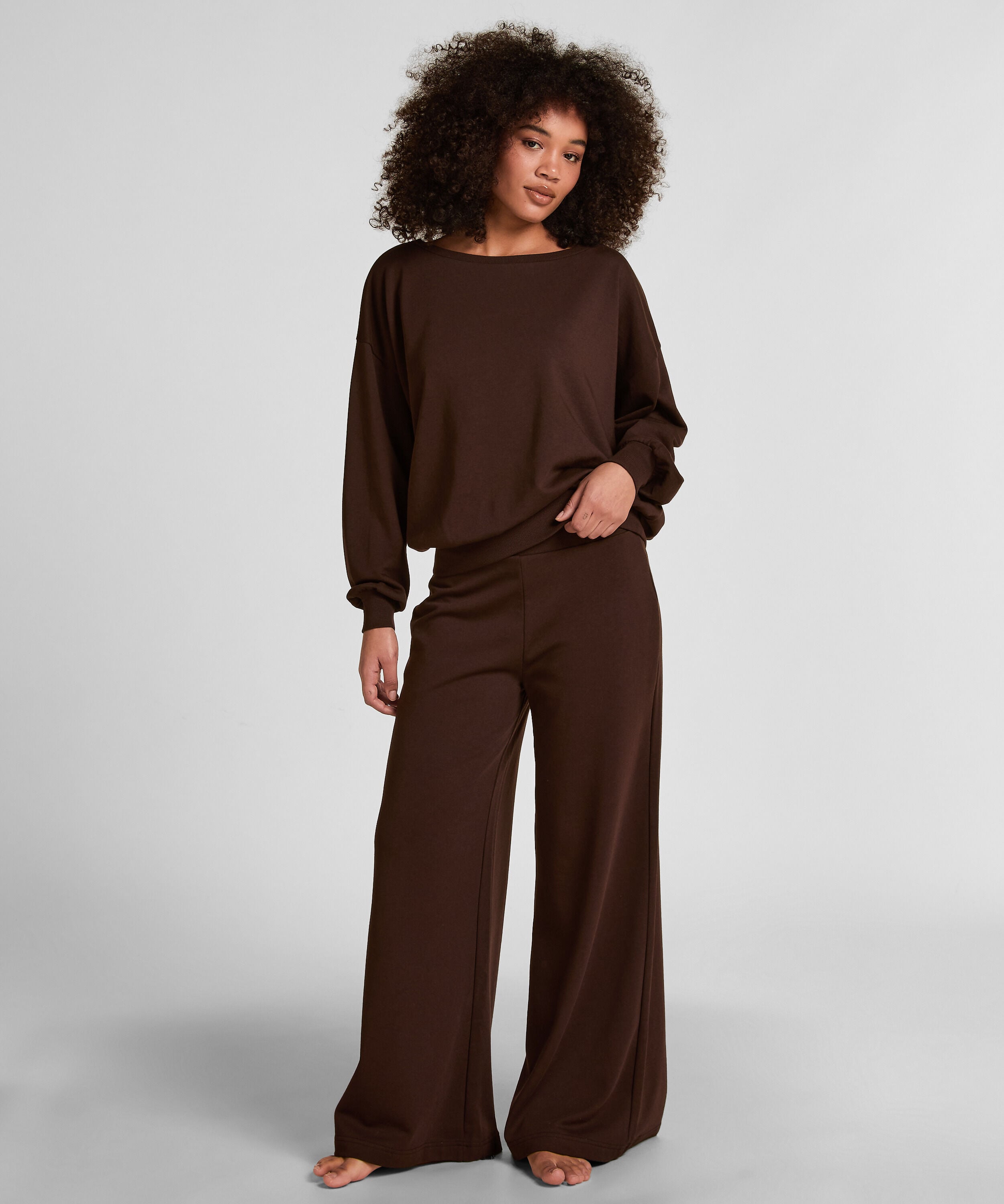 Boatneck Sweater Audrey, Brown
