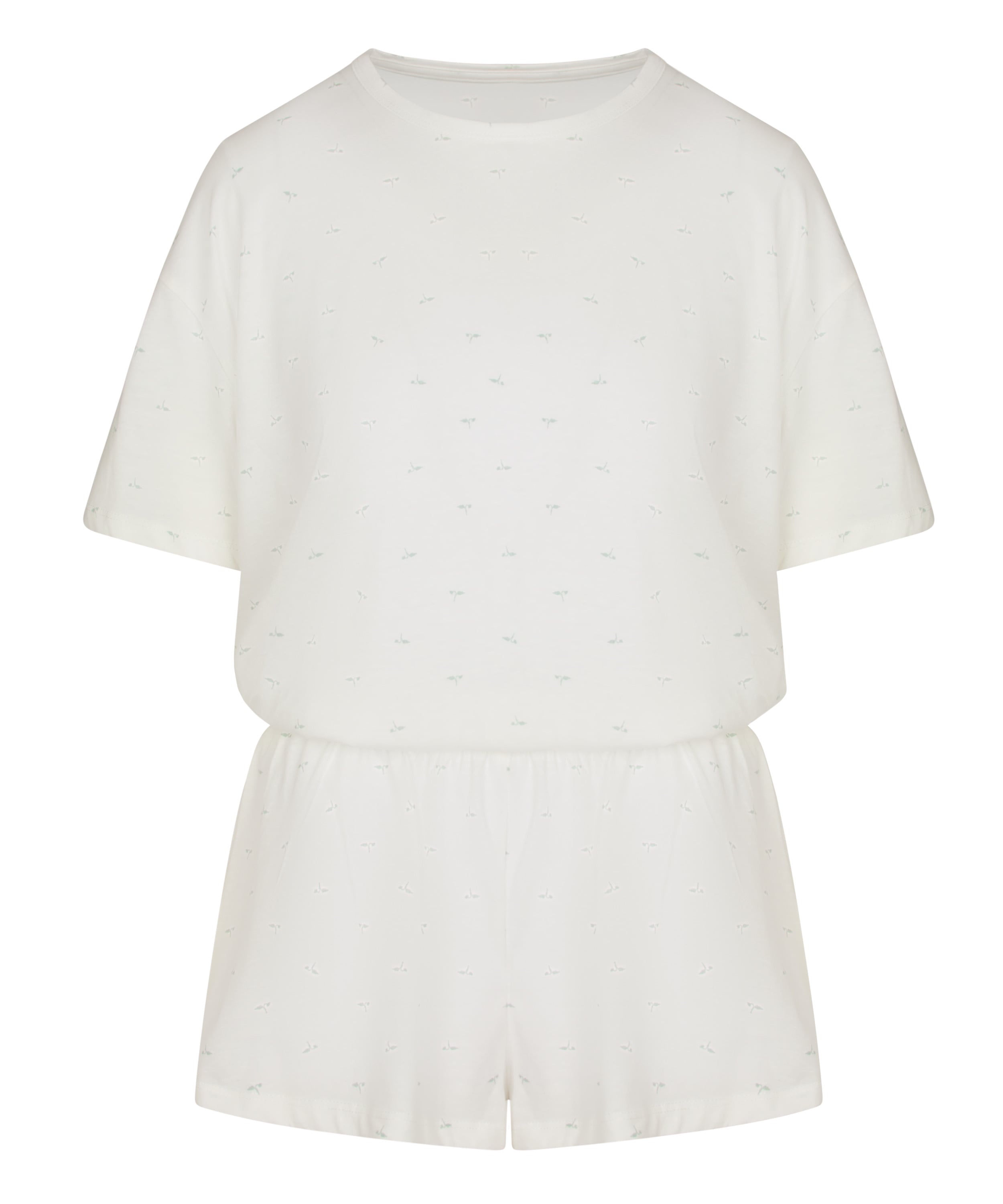 Pyjama Set Cotton, White, main