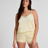 Short Velours Lace, Yellow