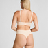 High Waisted Thong Smooth, Beige