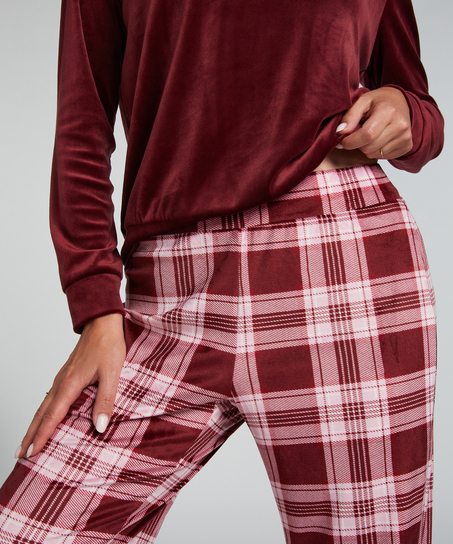 Velvet Pyjama Set, Purple