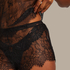 Delphine Lace Shorts, Black