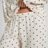 Pyjama Pant Loose Pointelle, White