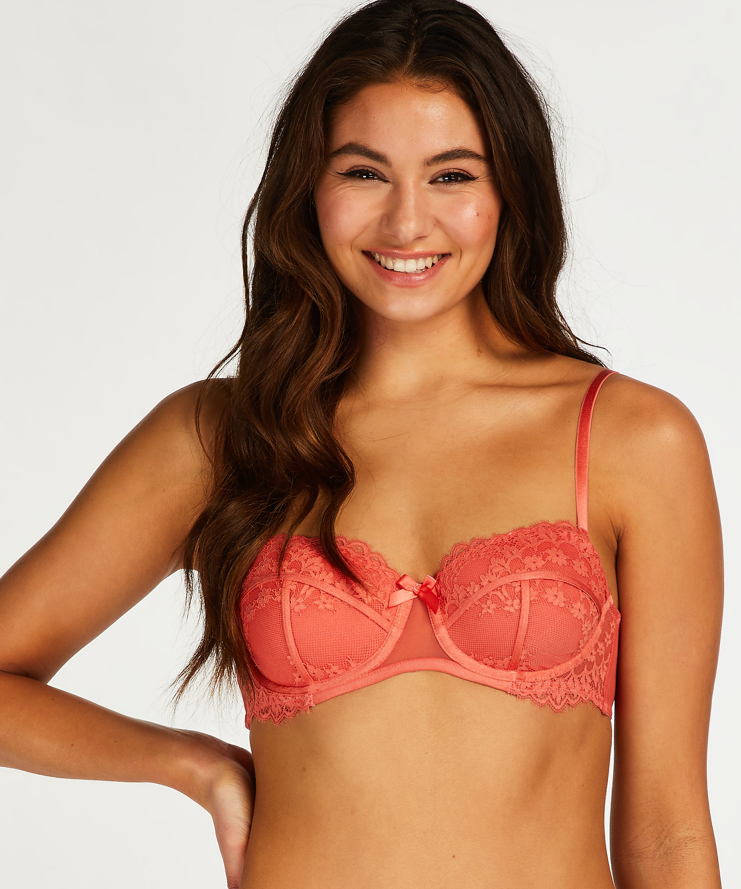 Padded Underwired Bra Emily, Orange, main
